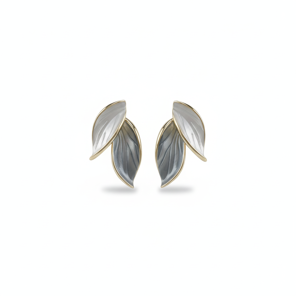 Korean Leaf Drop Earrings