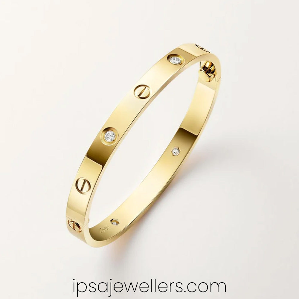 Cartier Style Gold Plated Bracelet