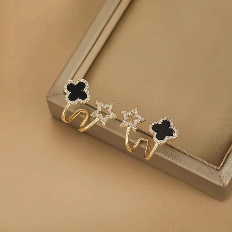 Black Clover Star Earrings