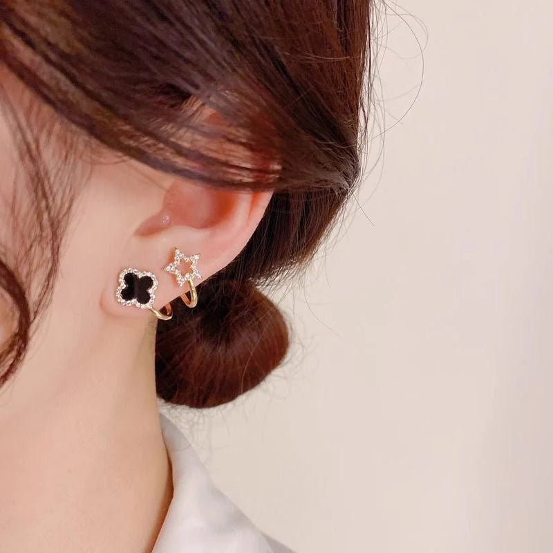 Black Clover Star Earrings