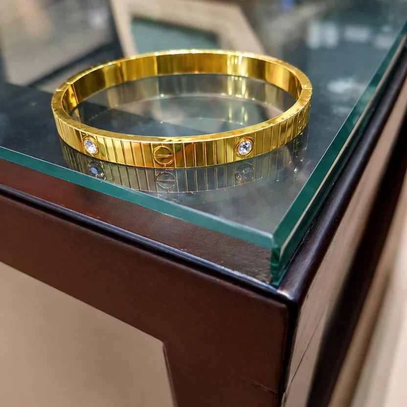 Classic Striped Bracelet - Anti Tarnish