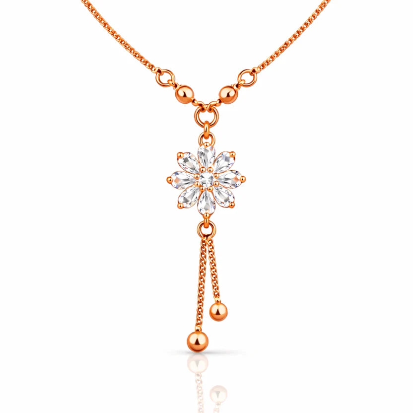 Crystal Flower Necklace