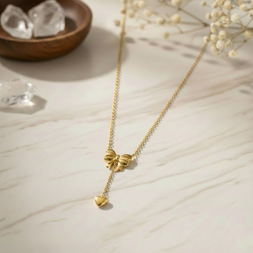 Tied with Love Necklace - Anti Tarnish