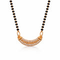 Rose Gold Plated American Diamond Mangalsutra - Anti Tarnish