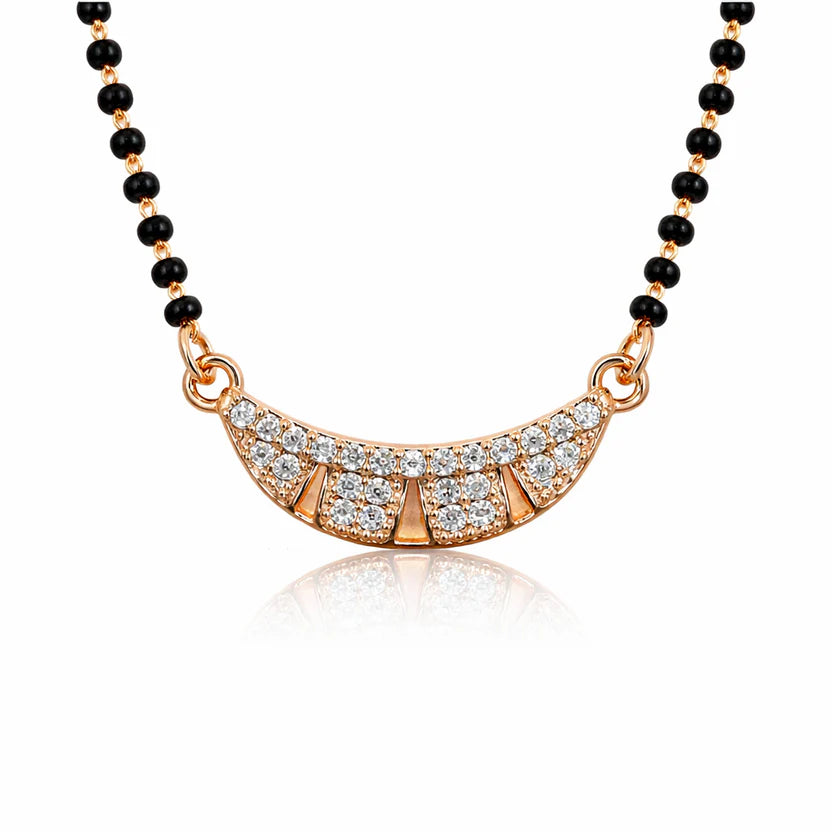Crystal Curve Mangalsutra - Anti Tarnish