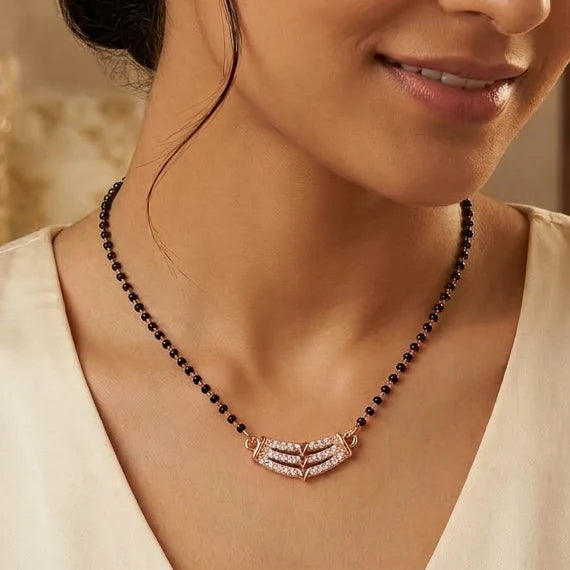 Royal Chevron Mangalsutra - Anti Tarnish