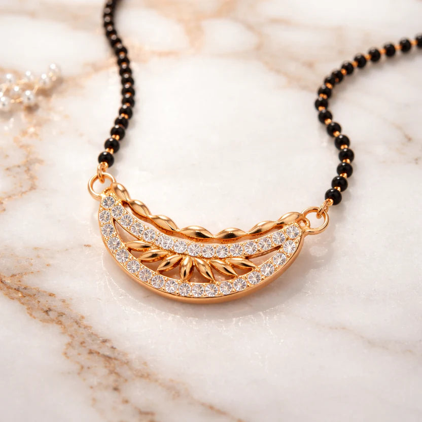 Golden Vine Mangalsutra - Anti Tarnish