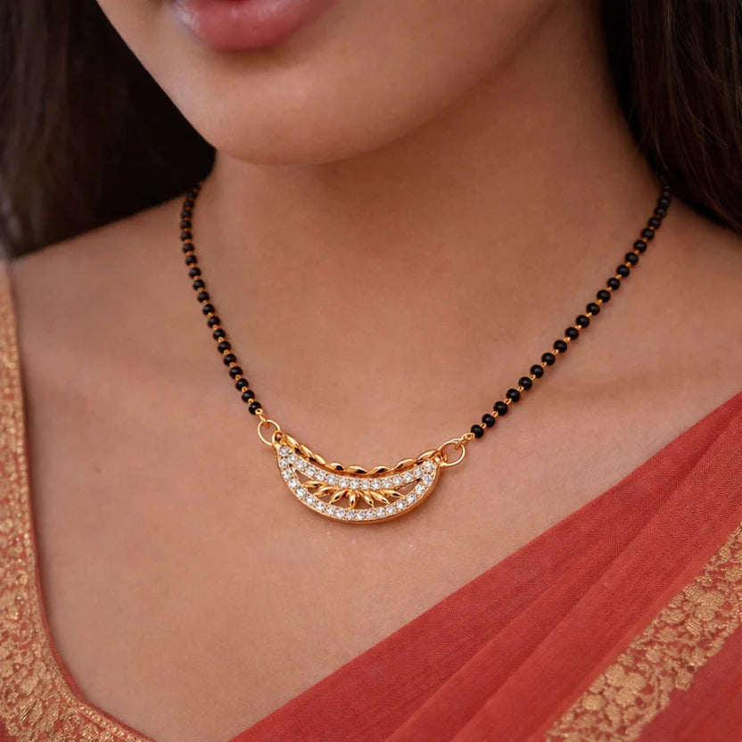 Golden Vine Mangalsutra - Anti Tarnish