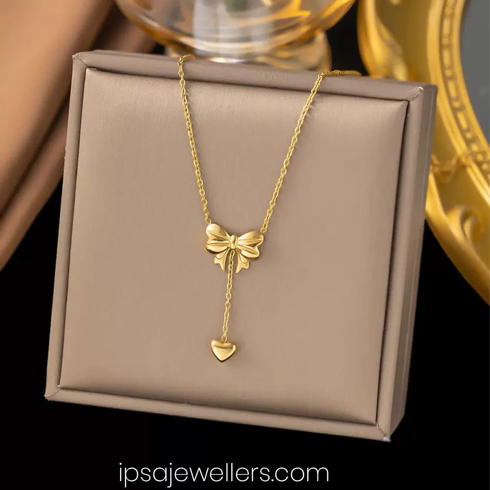 Tied with Love Necklace - Anti Tarnish