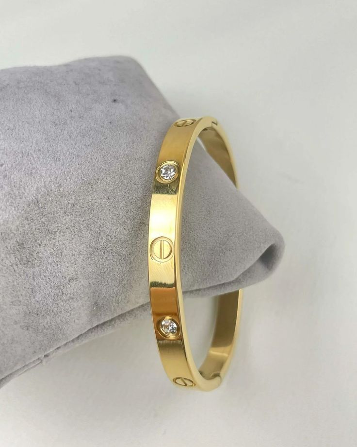 Cartier Style Gold Plated Bracelet