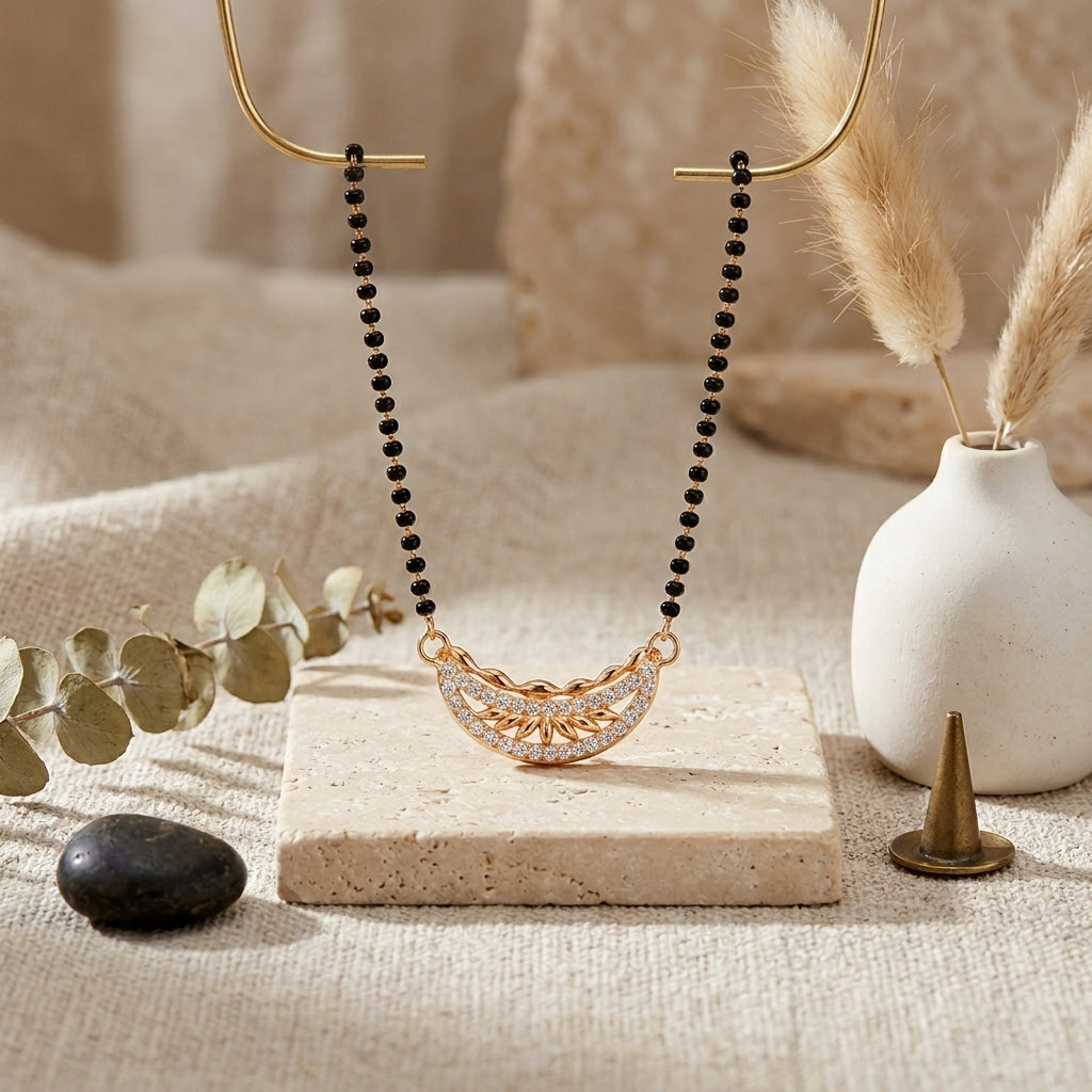Golden Vine Mangalsutra - Anti Tarnish