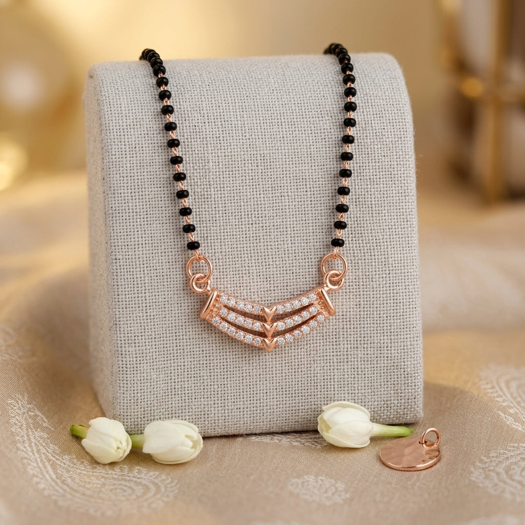 Royal Chevron Mangalsutra - Anti Tarnish