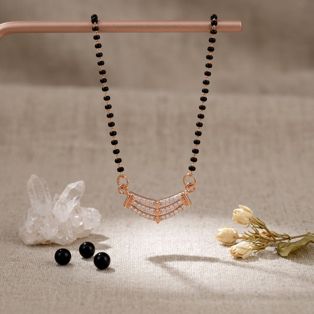 Royal Chevron Mangalsutra - Anti Tarnish