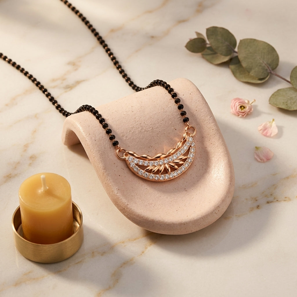 Golden Vine Mangalsutra - Anti Tarnish